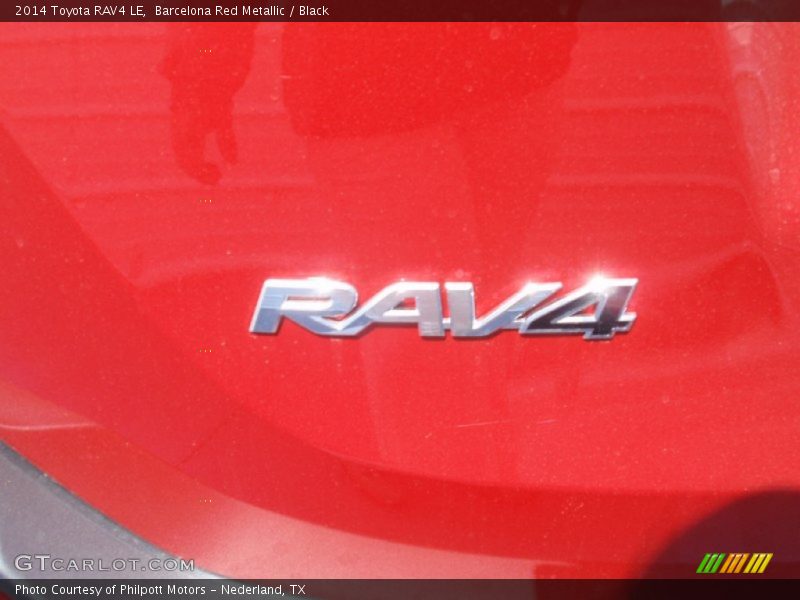 Barcelona Red Metallic / Black 2014 Toyota RAV4 LE