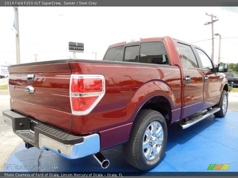 Sunset / Steel Grey 2014 Ford F150 XLT SuperCrew