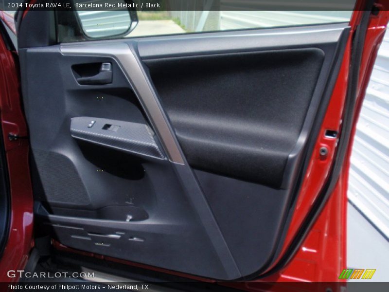 Barcelona Red Metallic / Black 2014 Toyota RAV4 LE