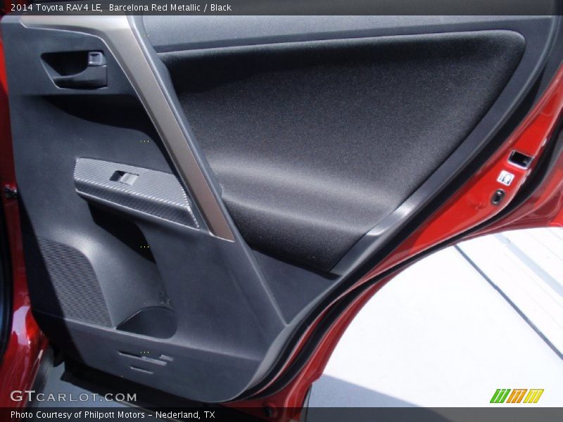 Barcelona Red Metallic / Black 2014 Toyota RAV4 LE