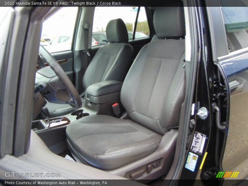 Twilight Black / Cocoa Black 2012 Hyundai Santa Fe SE V6 AWD