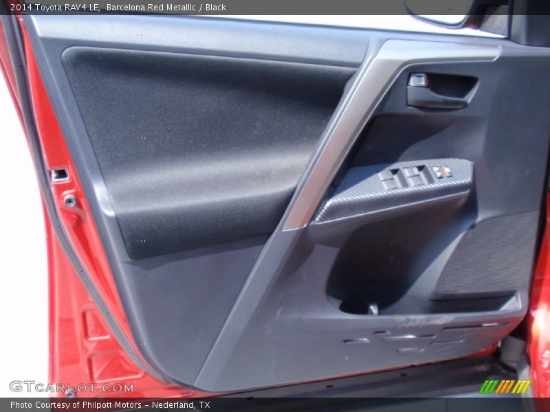 Barcelona Red Metallic / Black 2014 Toyota RAV4 LE