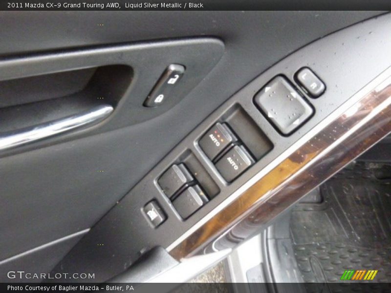 Liquid Silver Metallic / Black 2011 Mazda CX-9 Grand Touring AWD