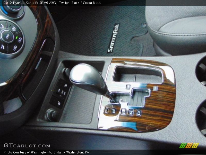 Twilight Black / Cocoa Black 2012 Hyundai Santa Fe SE V6 AWD