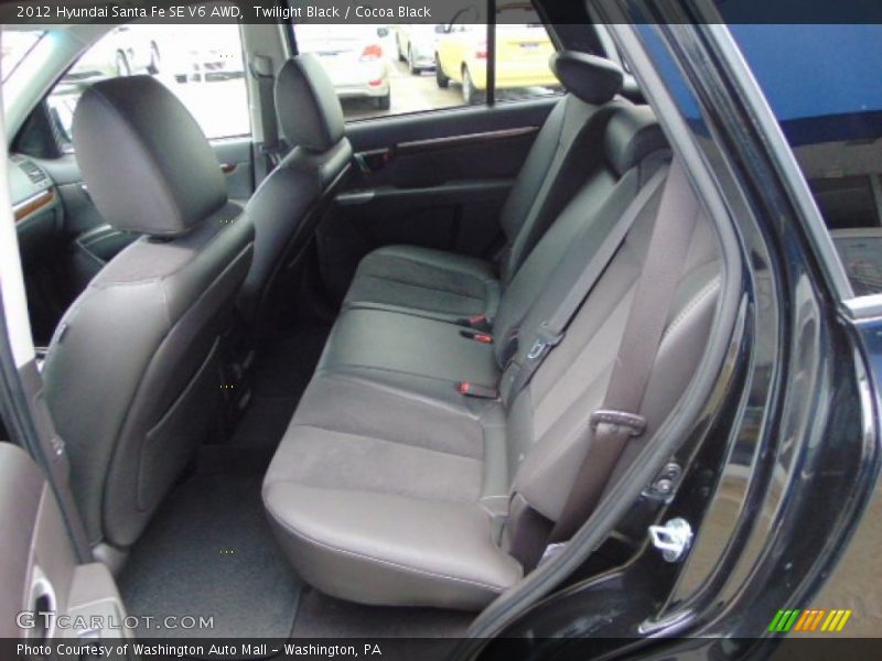 Twilight Black / Cocoa Black 2012 Hyundai Santa Fe SE V6 AWD