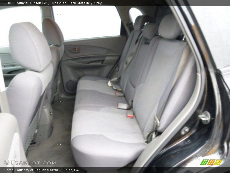Obsidian Black Metallic / Gray 2007 Hyundai Tucson GLS