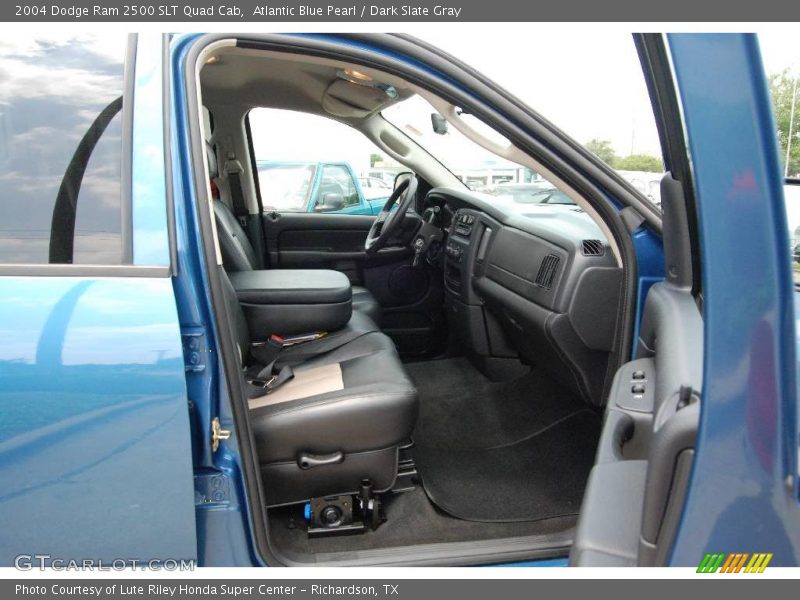 Atlantic Blue Pearl / Dark Slate Gray 2004 Dodge Ram 2500 SLT Quad Cab