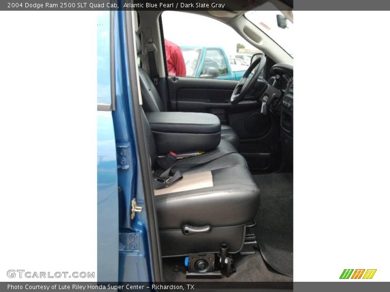 Atlantic Blue Pearl / Dark Slate Gray 2004 Dodge Ram 2500 SLT Quad Cab