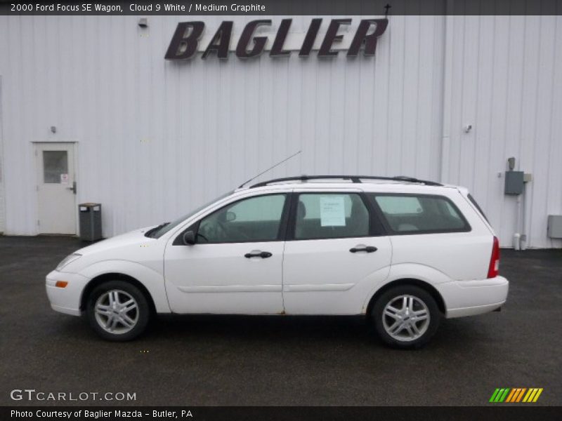 Cloud 9 White / Medium Graphite 2000 Ford Focus SE Wagon