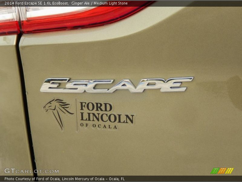 Ginger Ale / Medium Light Stone 2014 Ford Escape SE 1.6L EcoBoost