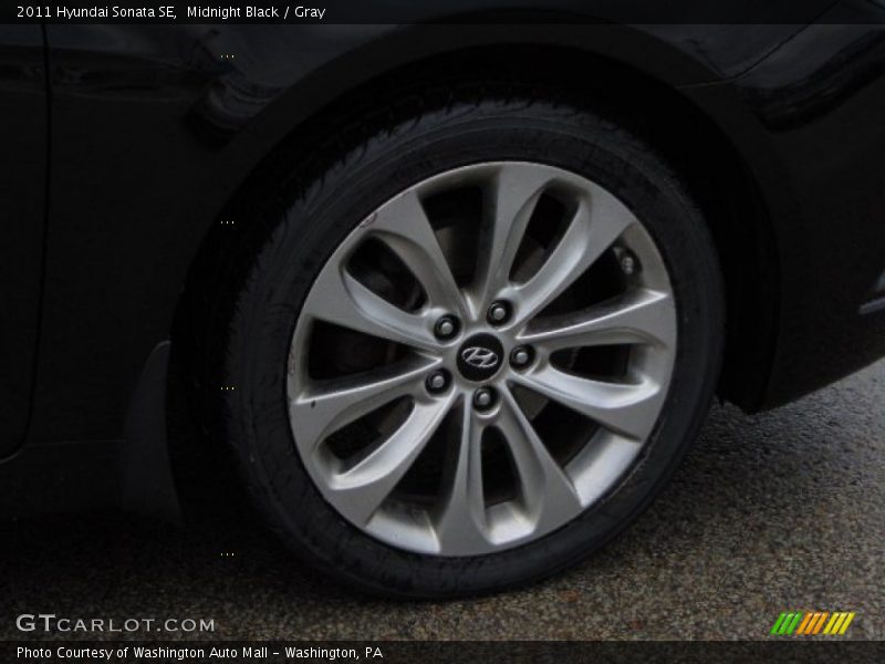 Midnight Black / Gray 2011 Hyundai Sonata SE