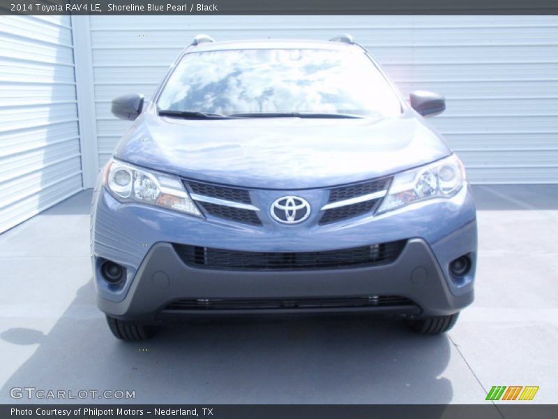 Shoreline Blue Pearl / Black 2014 Toyota RAV4 LE