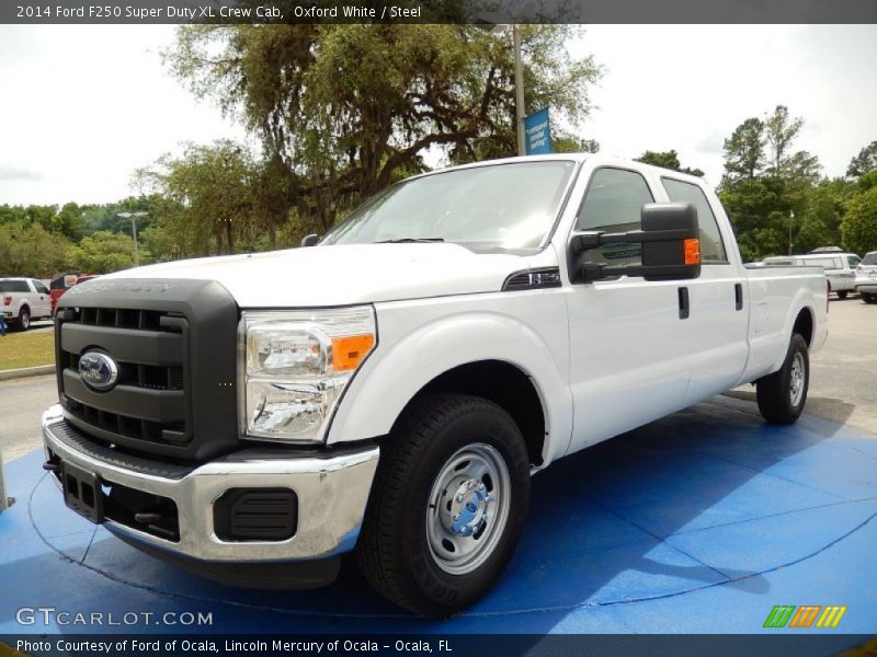 Oxford White / Steel 2014 Ford F250 Super Duty XL Crew Cab