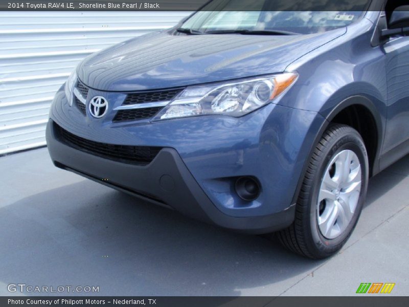 Shoreline Blue Pearl / Black 2014 Toyota RAV4 LE