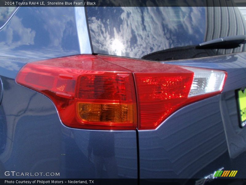 Shoreline Blue Pearl / Black 2014 Toyota RAV4 LE