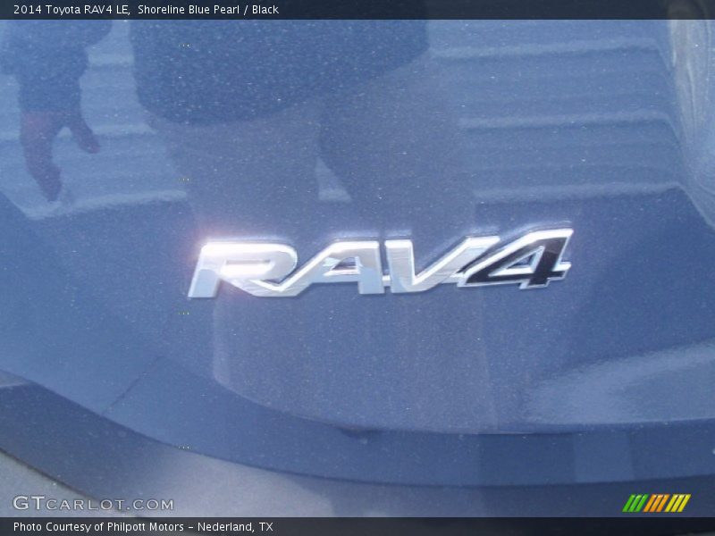 Shoreline Blue Pearl / Black 2014 Toyota RAV4 LE