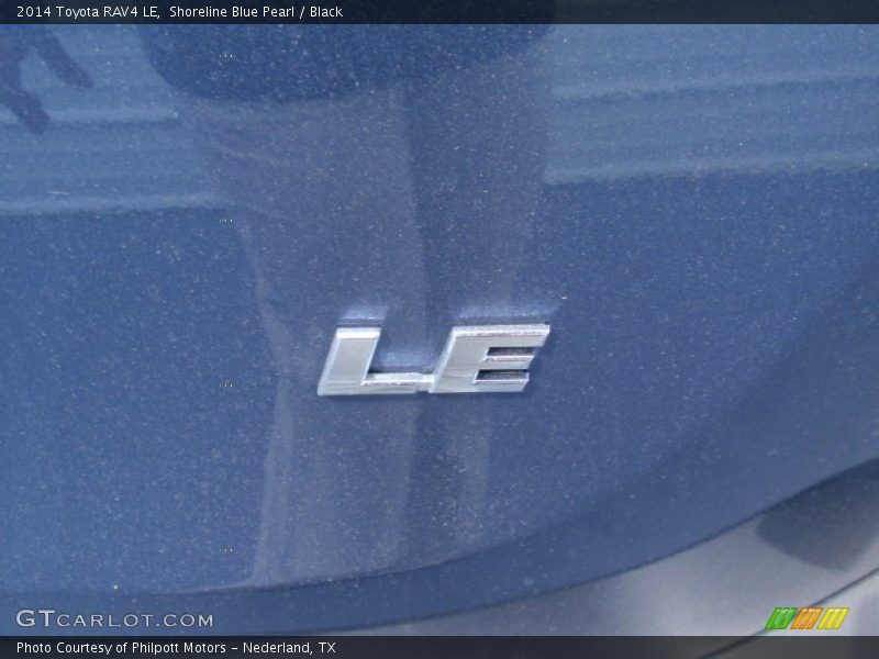 Shoreline Blue Pearl / Black 2014 Toyota RAV4 LE