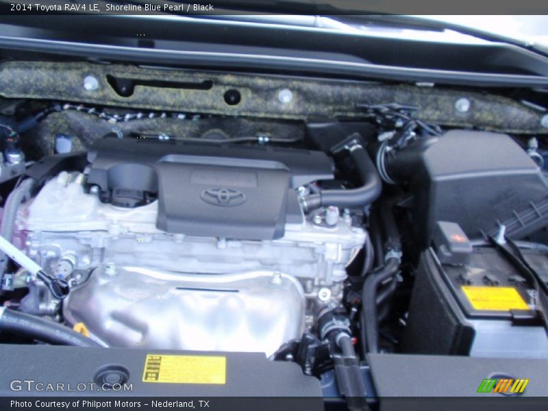 Shoreline Blue Pearl / Black 2014 Toyota RAV4 LE