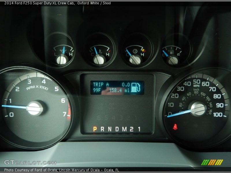 Oxford White / Steel 2014 Ford F250 Super Duty XL Crew Cab