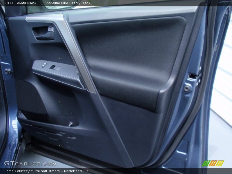 Shoreline Blue Pearl / Black 2014 Toyota RAV4 LE