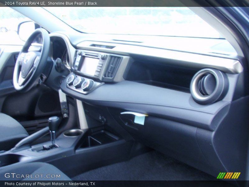 Shoreline Blue Pearl / Black 2014 Toyota RAV4 LE