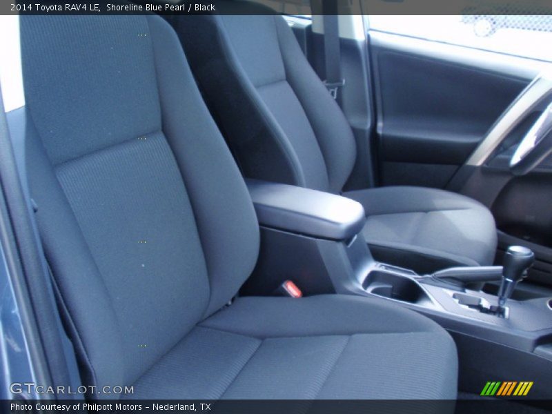 Shoreline Blue Pearl / Black 2014 Toyota RAV4 LE
