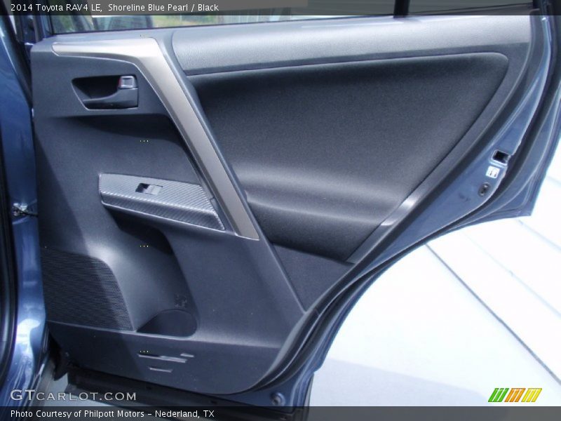 Shoreline Blue Pearl / Black 2014 Toyota RAV4 LE