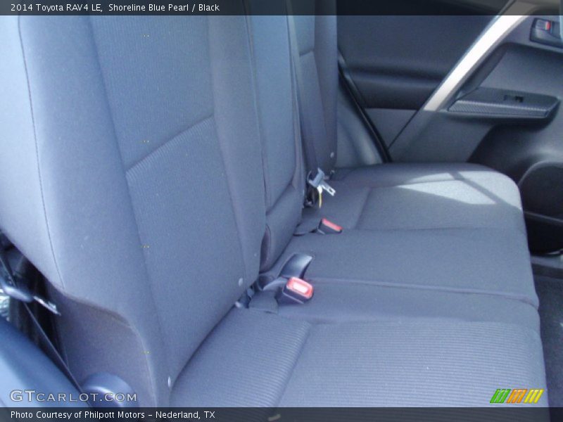 Shoreline Blue Pearl / Black 2014 Toyota RAV4 LE