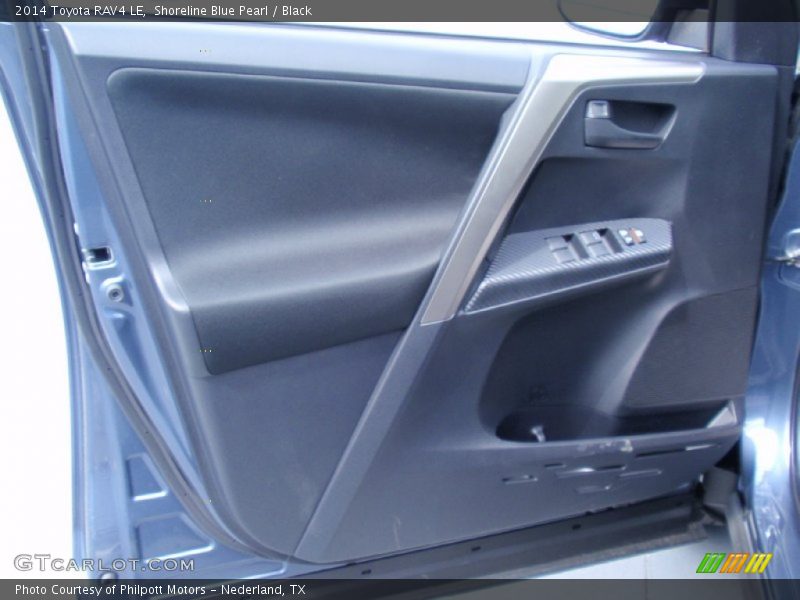 Shoreline Blue Pearl / Black 2014 Toyota RAV4 LE