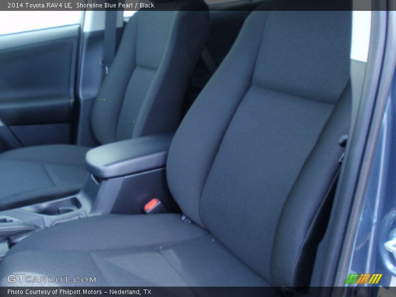 Shoreline Blue Pearl / Black 2014 Toyota RAV4 LE