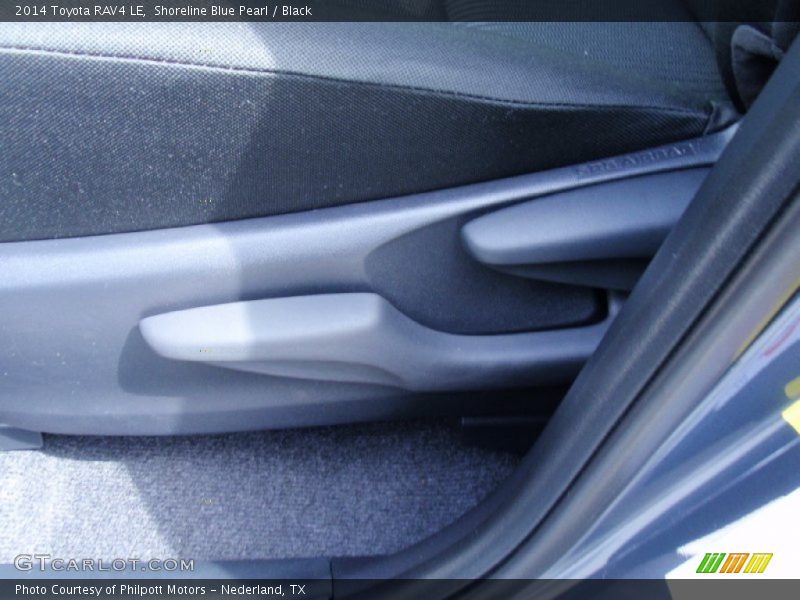 Shoreline Blue Pearl / Black 2014 Toyota RAV4 LE