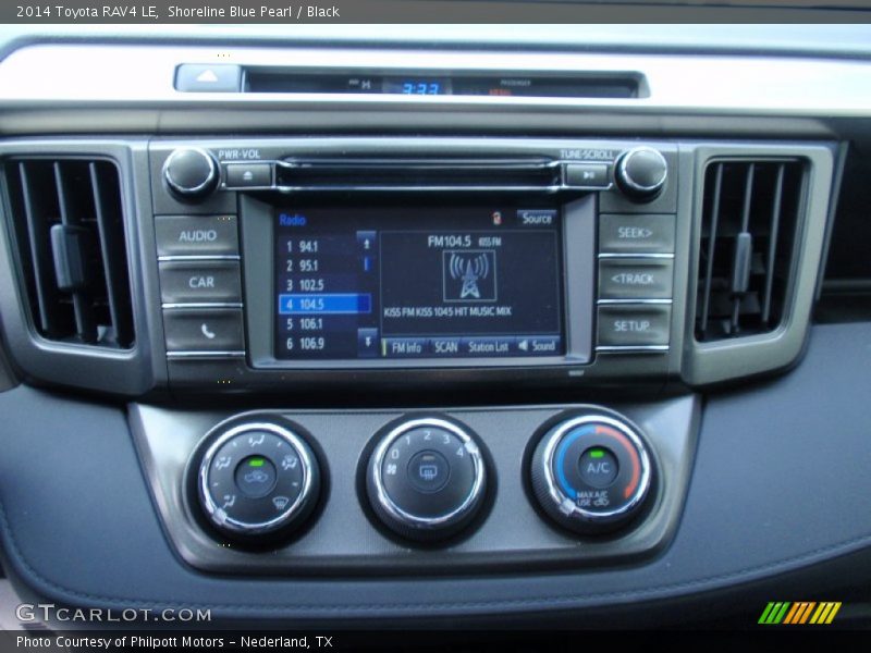 Shoreline Blue Pearl / Black 2014 Toyota RAV4 LE