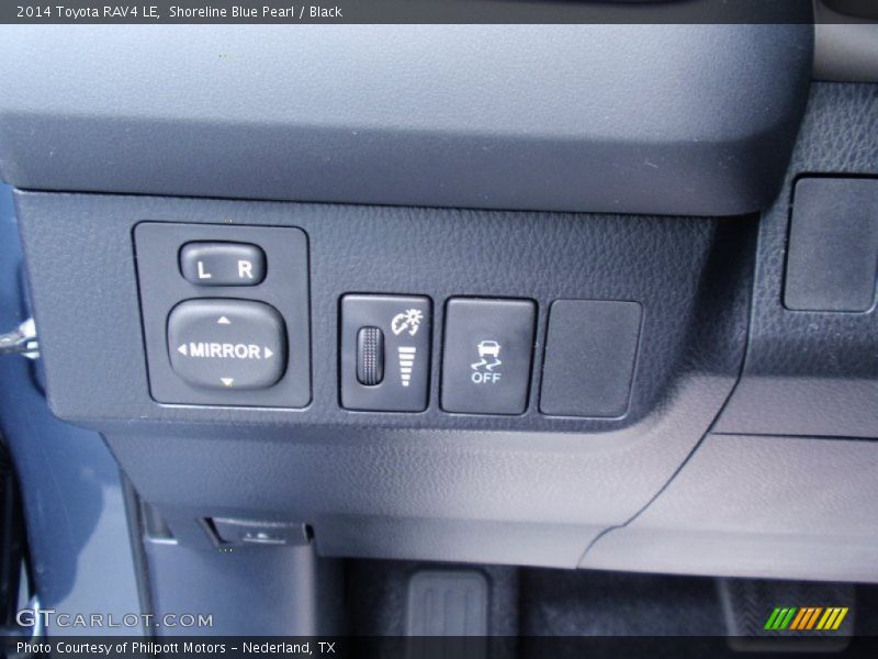 Shoreline Blue Pearl / Black 2014 Toyota RAV4 LE