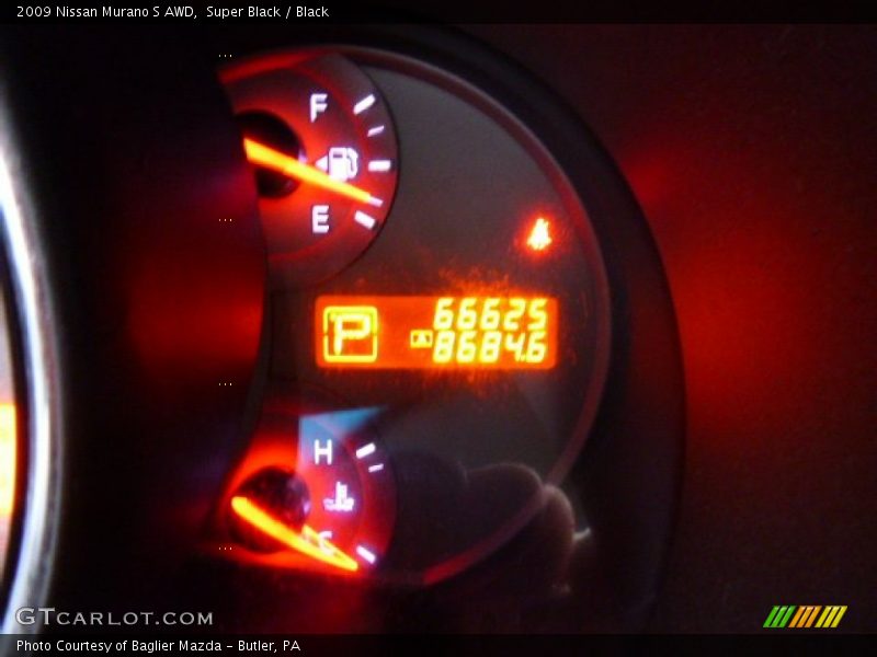 Super Black / Black 2009 Nissan Murano S AWD