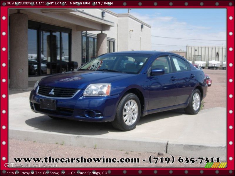 Maizen Blue Pearl / Beige 2009 Mitsubishi Galant Sport Edition