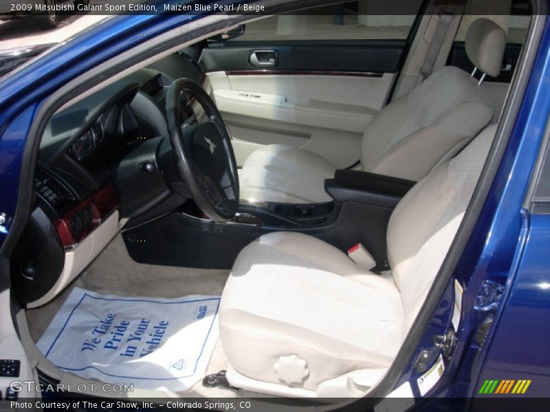 Maizen Blue Pearl / Beige 2009 Mitsubishi Galant Sport Edition