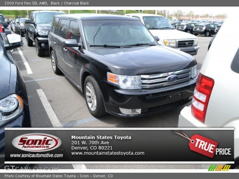 Black / Charcoal Black 2009 Ford Flex SEL AWD