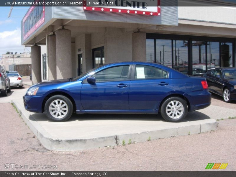 Maizen Blue Pearl / Beige 2009 Mitsubishi Galant Sport Edition