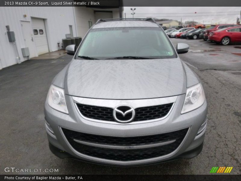 Liquid Silver Metallic / Black 2013 Mazda CX-9 Sport