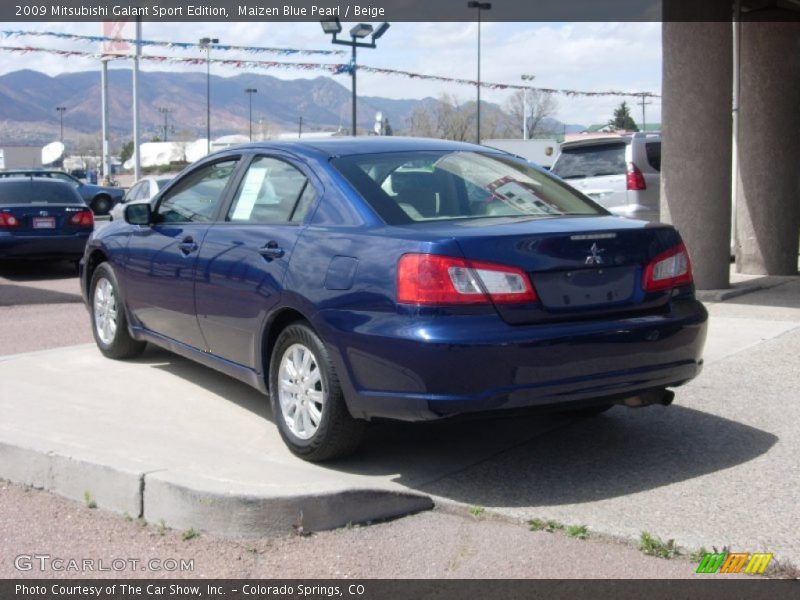 Maizen Blue Pearl / Beige 2009 Mitsubishi Galant Sport Edition
