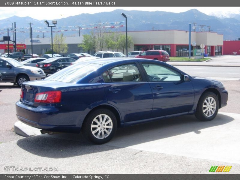 Maizen Blue Pearl / Beige 2009 Mitsubishi Galant Sport Edition