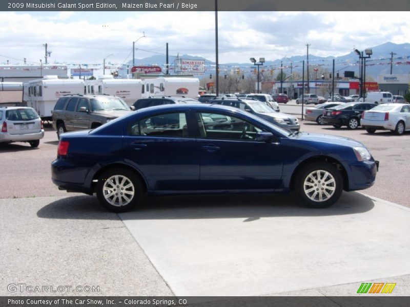 Maizen Blue Pearl / Beige 2009 Mitsubishi Galant Sport Edition