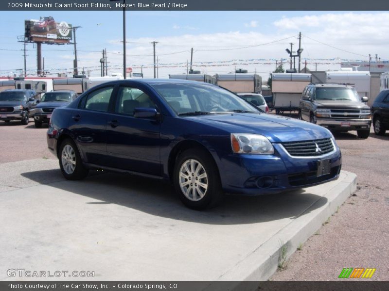 Maizen Blue Pearl / Beige 2009 Mitsubishi Galant Sport Edition
