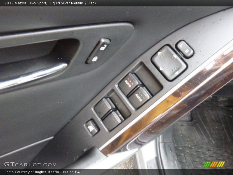 Liquid Silver Metallic / Black 2013 Mazda CX-9 Sport