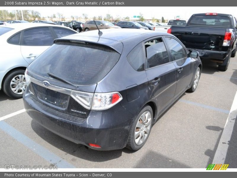 Dark Gray Metallic / Carbon Black 2008 Subaru Impreza 2.5i Wagon