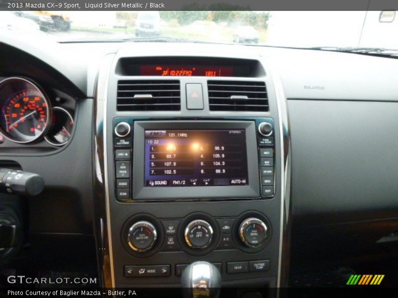 Liquid Silver Metallic / Black 2013 Mazda CX-9 Sport
