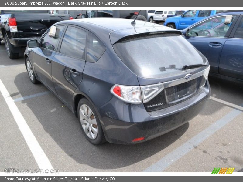 Dark Gray Metallic / Carbon Black 2008 Subaru Impreza 2.5i Wagon