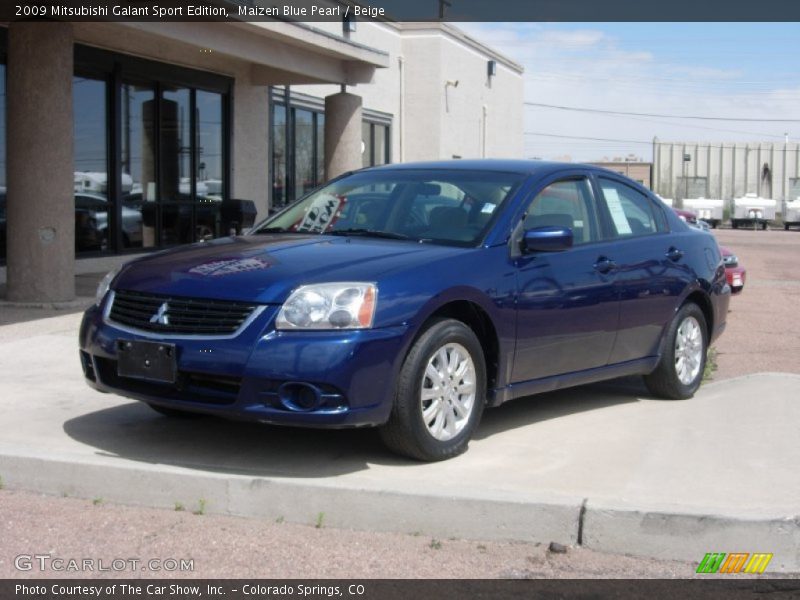 Maizen Blue Pearl / Beige 2009 Mitsubishi Galant Sport Edition