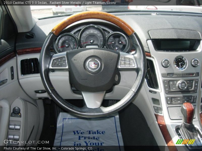 Radiant Silver Metallic / Light Titanium/Ebony 2010 Cadillac CTS 3.0 Sedan