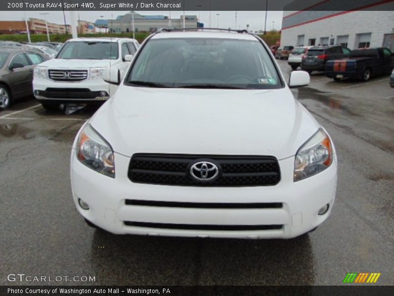 Super White / Dark Charcoal 2008 Toyota RAV4 Sport 4WD